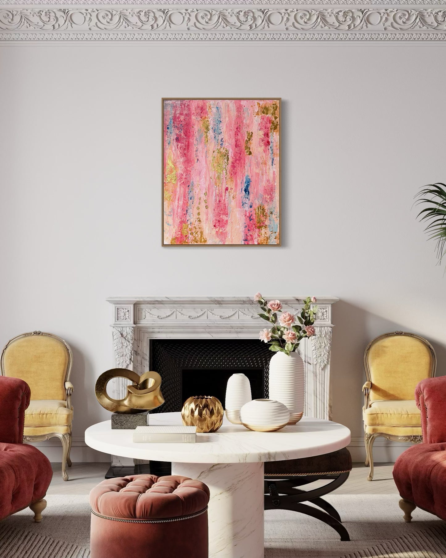 Blush & Bloom – 40×50 cm