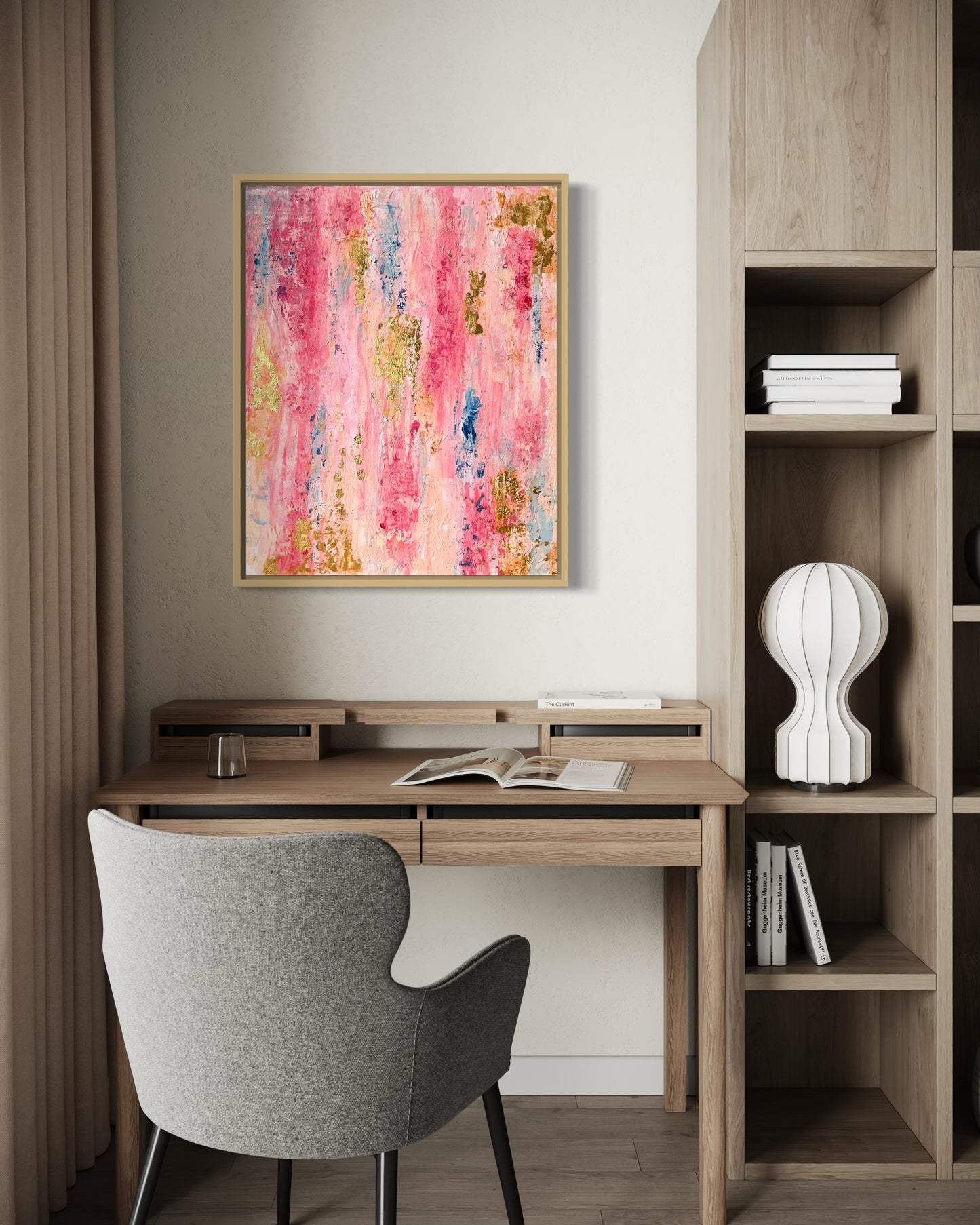 Blush & Bloom – 40×50 cm