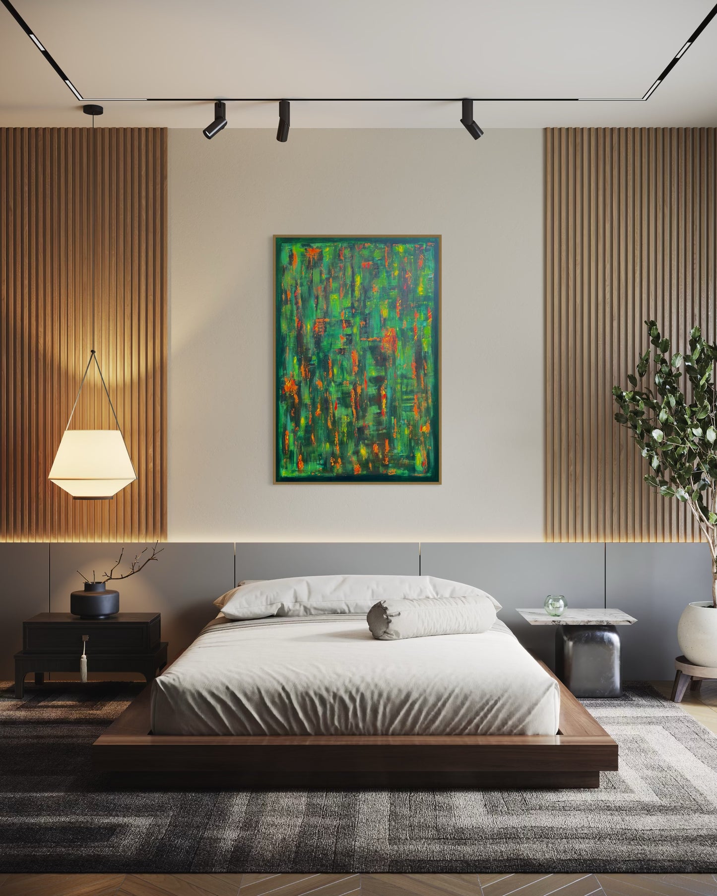 Emerald Sparks - 80x120cm