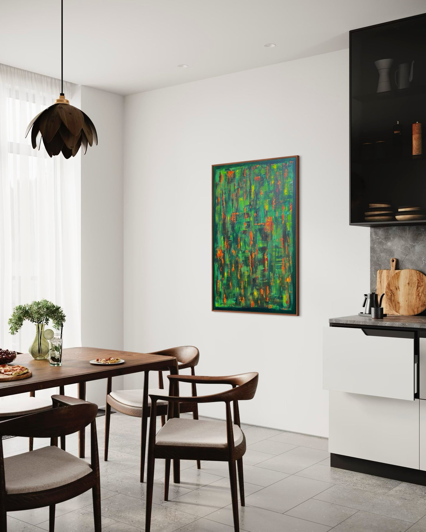 Emerald Sparks - 80x120cm
