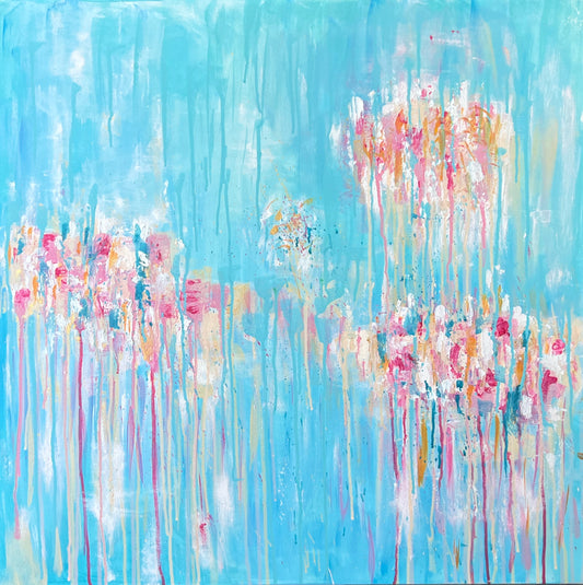 Melting Bloom – 80x80cm
