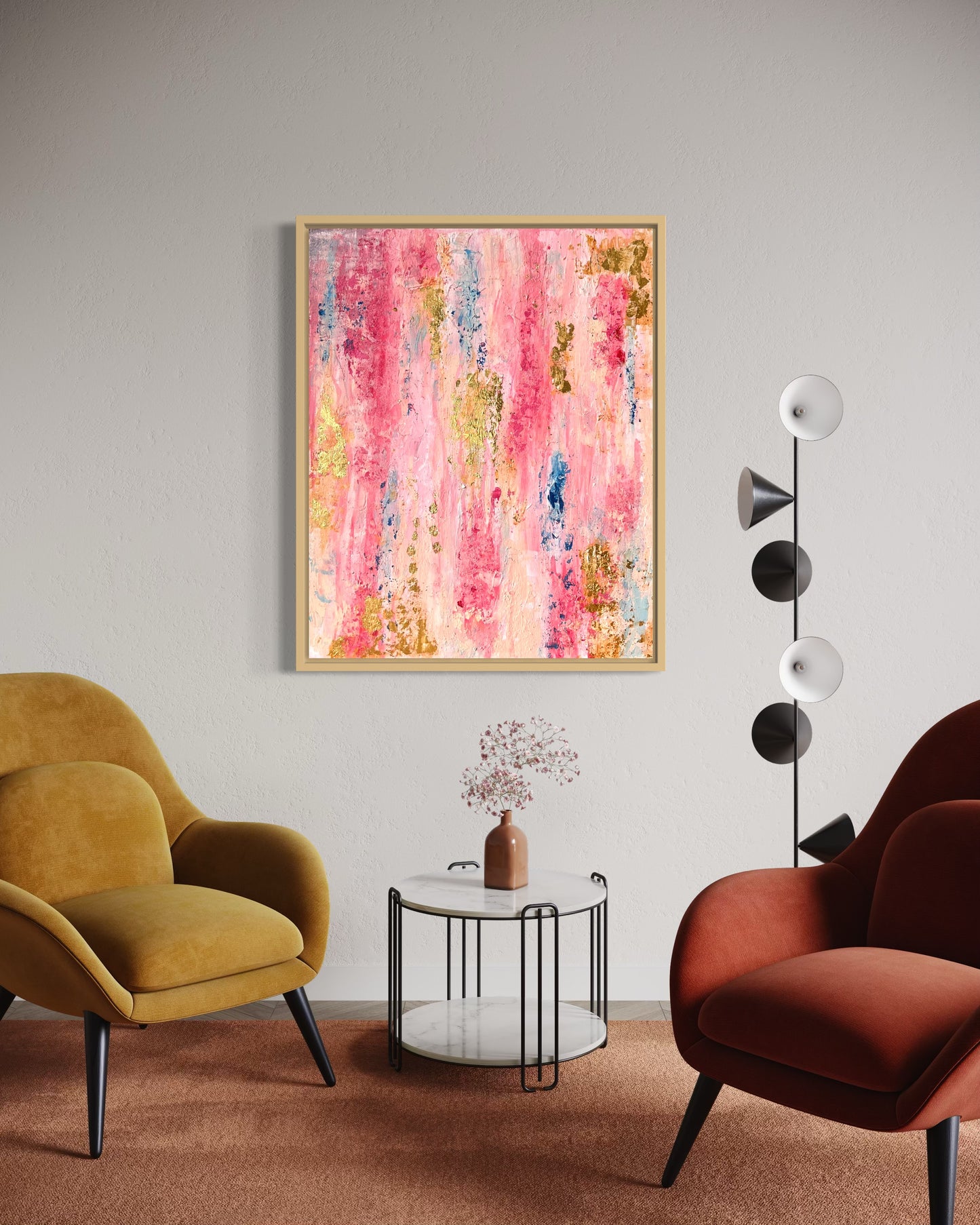 Blush & Bloom – 40×50 cm