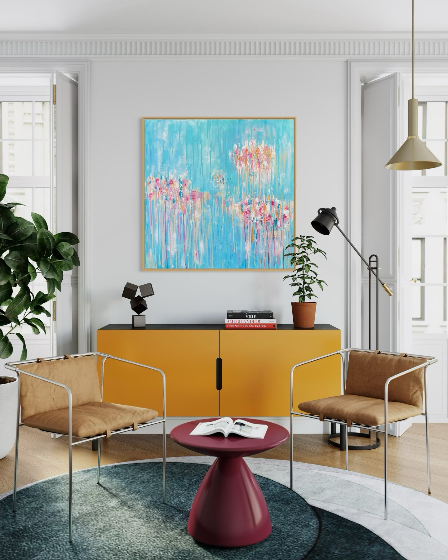 Melting Bloom – 80x80cm
