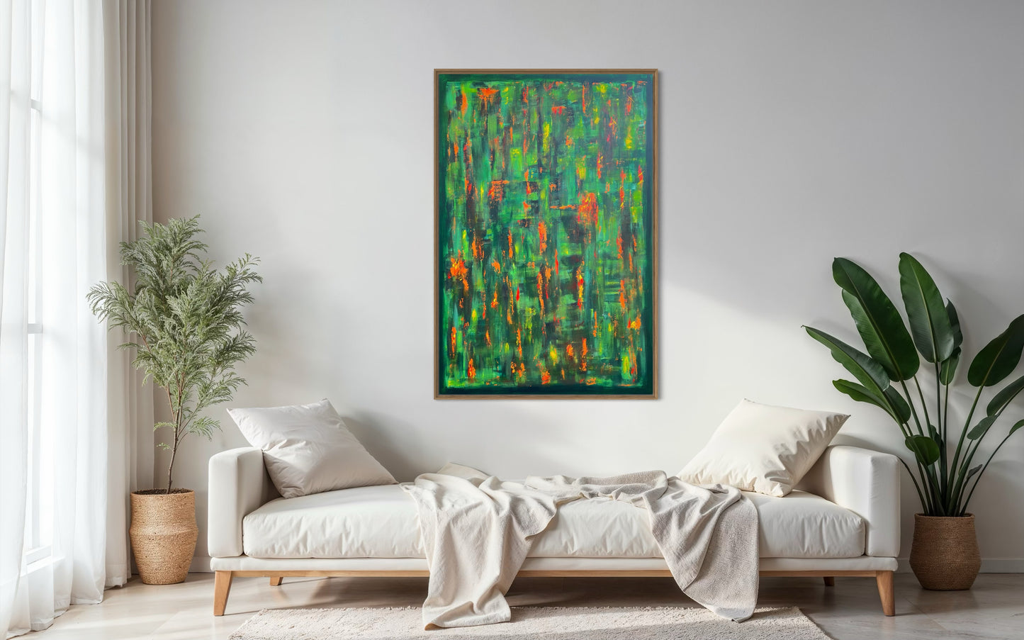 Emerald Sparks - 80x120cm