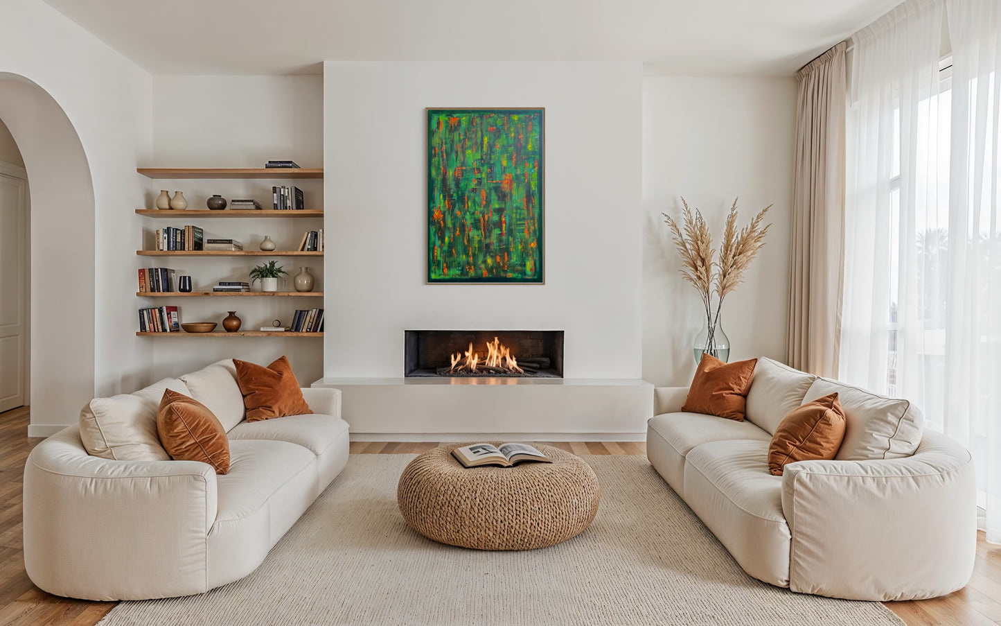 Emerald Sparks - 80x120cm