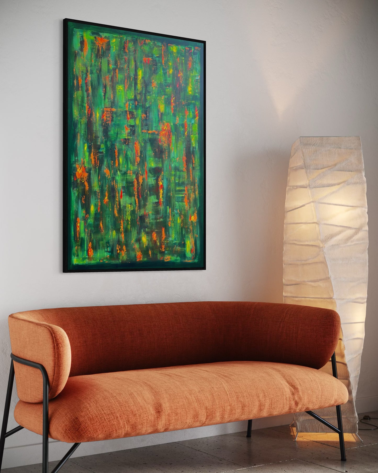 Emerald Sparks - 80x120cm