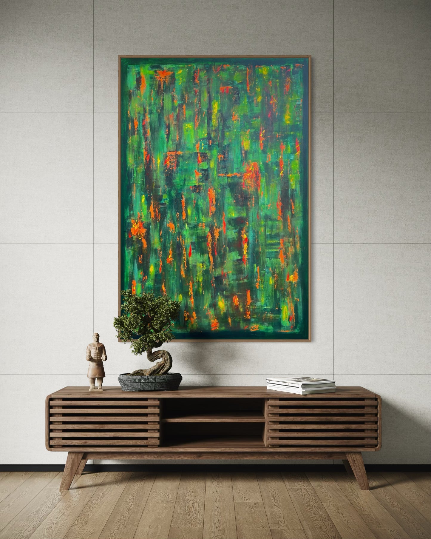 Emerald Sparks - 80x120cm