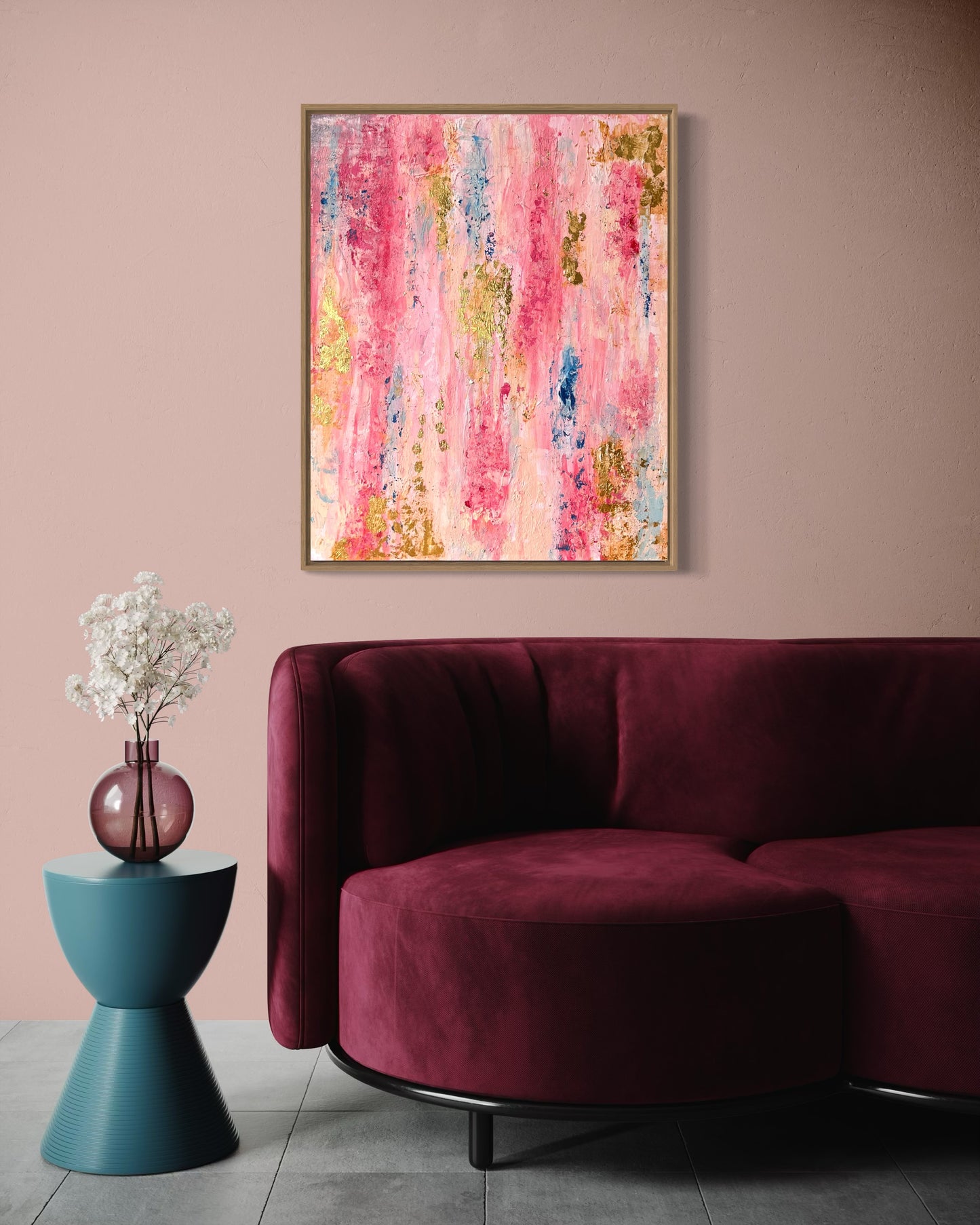 Blush & Bloom – 40×50 cm