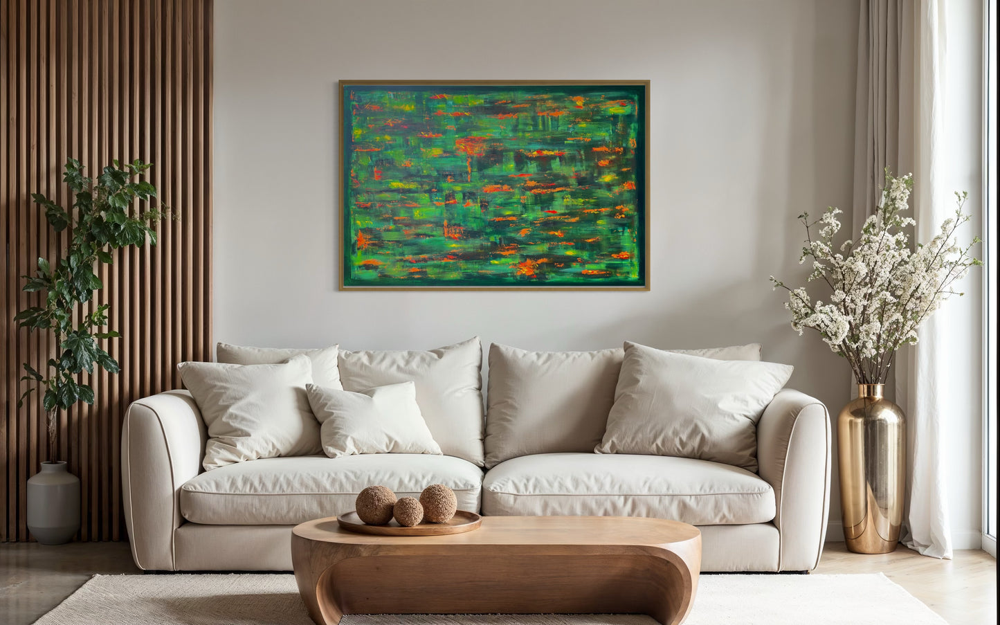 Emerald Sparks - 80x120cm
