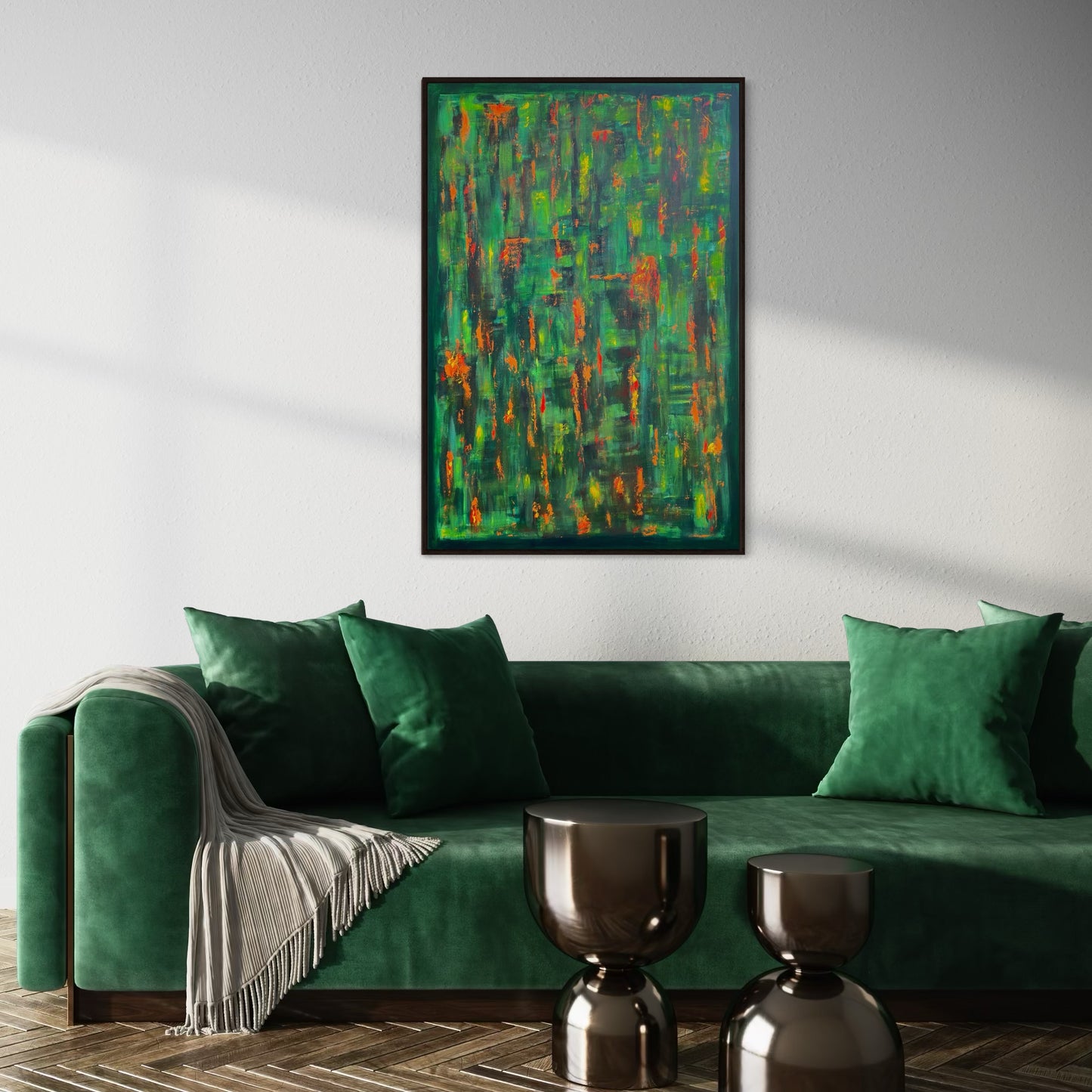 Emerald Sparks - 80x120cm