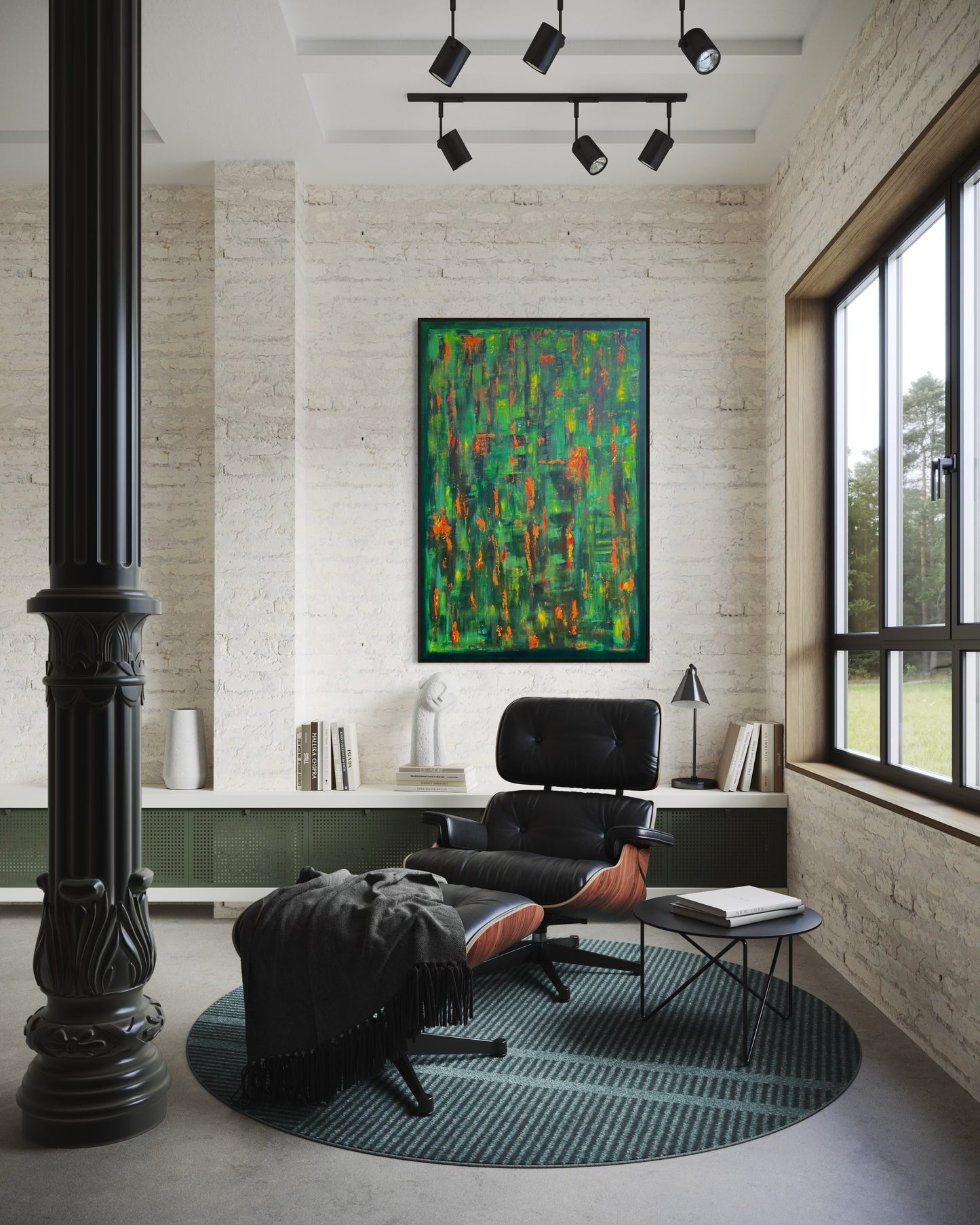 Emerald Sparks - 80x120cm