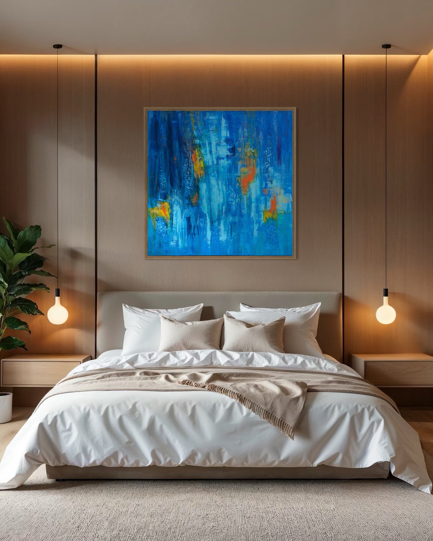 Abyss and Ember – 80×80cm