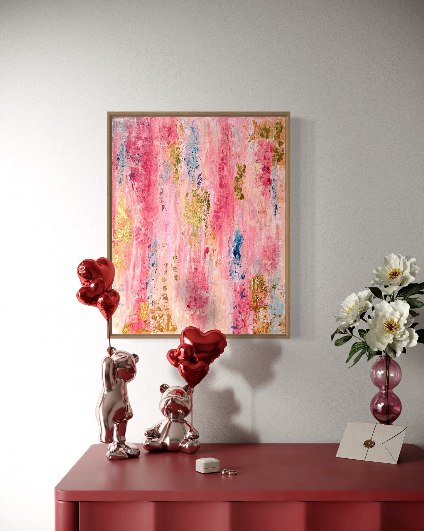 Blush & Bloom – 40×50 cm