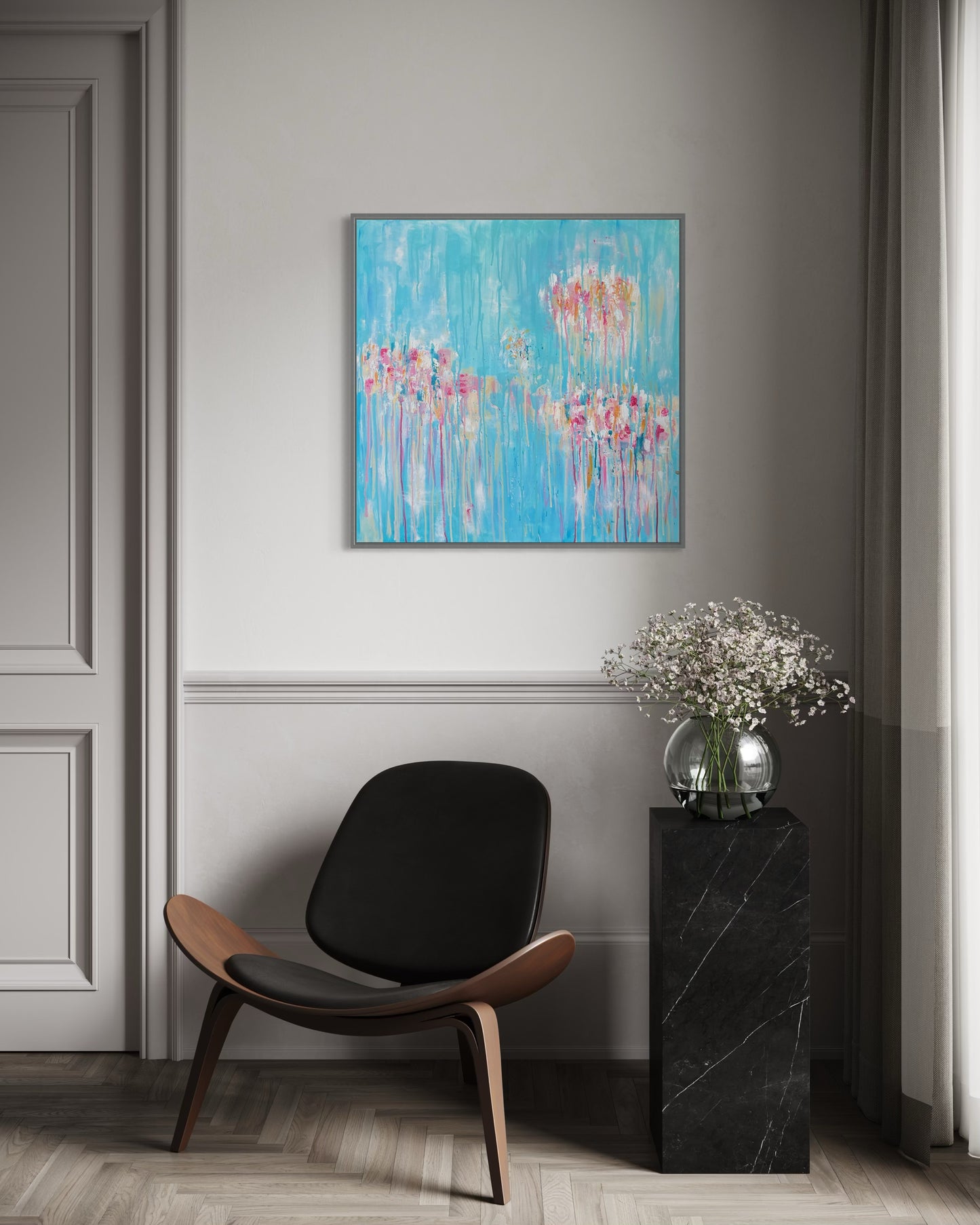 Melting Bloom – 80x80cm