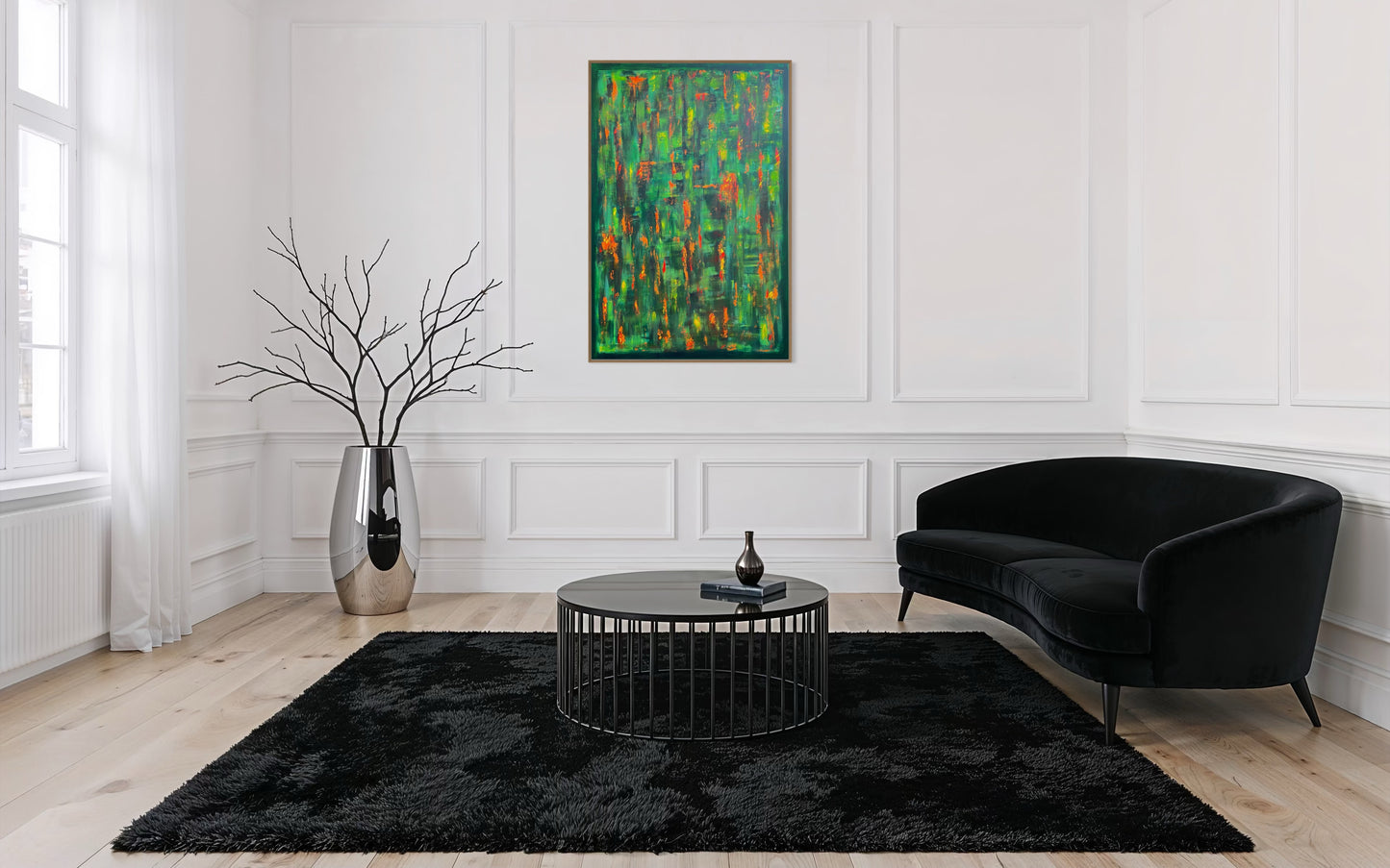 Emerald Sparks - 80x120cm