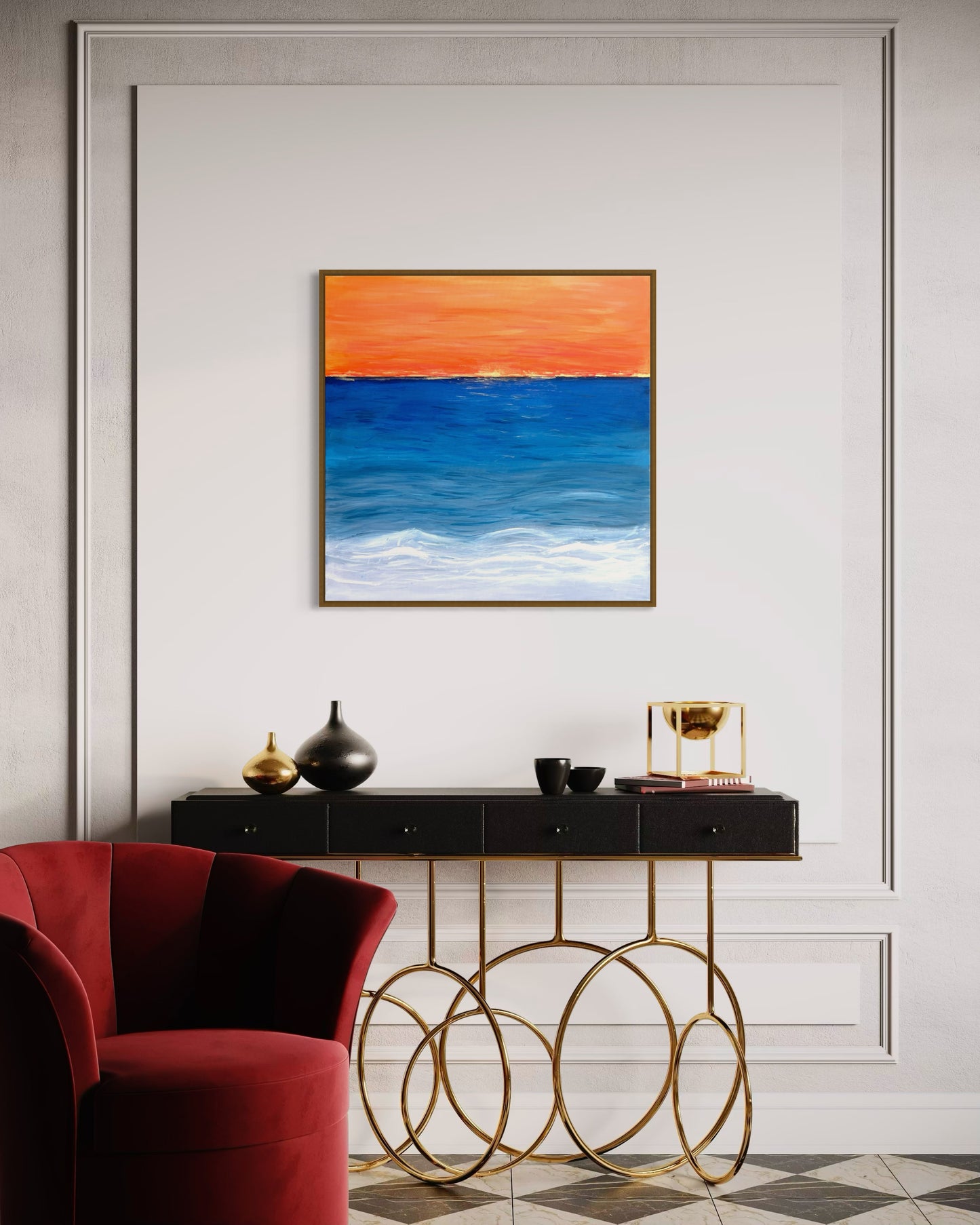 Dusk Line – 80×80cm