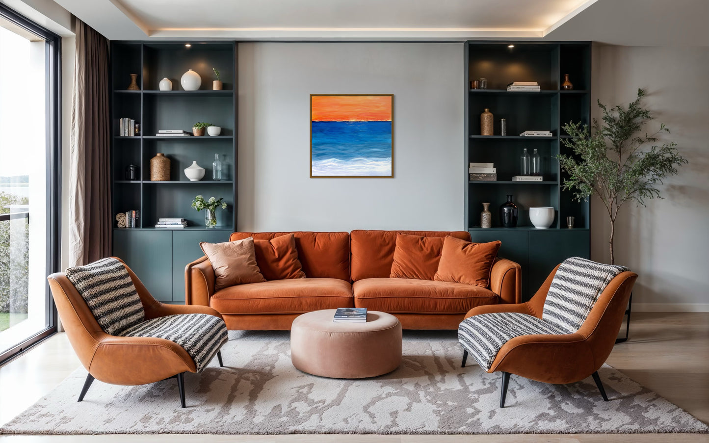 Dusk Line – 80×80cm